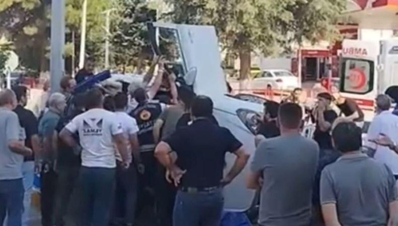 otomobilin icine ari girdi surucu kaza yapti ALC2EHOA